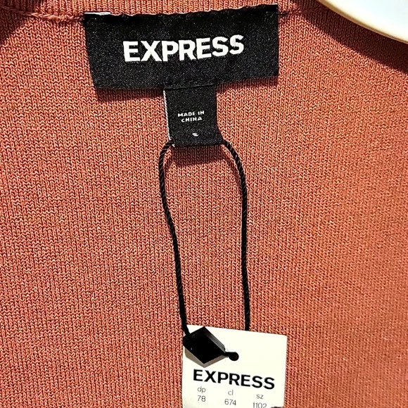 ❤️ NWT! EXPRESS BODY CONTOUR CORSET SWEATER JACKET TOP, SMALL - Picture 8 of 15